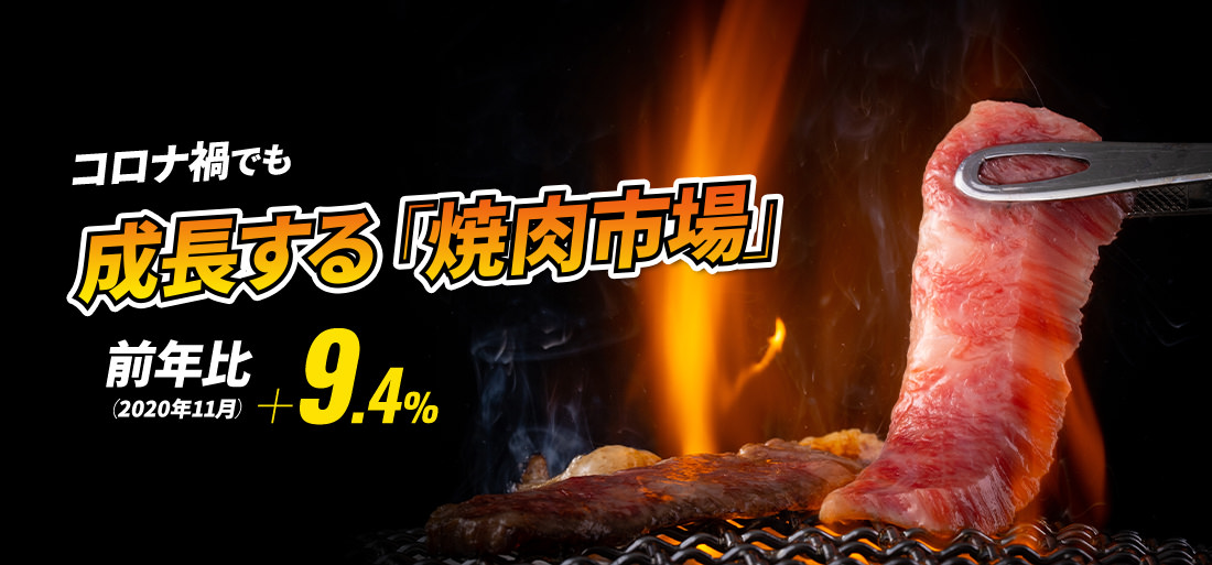 コロナ禍でも成長する「焼肉市場」
